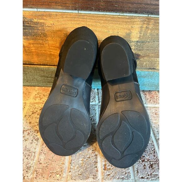 Korks‎ Black Reynosa Stacked Heel Ankle Bootie 7.5 - Picture 10 of 13